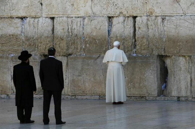 Papa Francesco e il muro del pianto