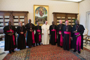 Papa e i vescovi dello Zimbabwe